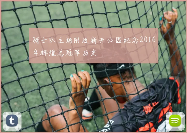 骑士队主场附近新开公园纪念2016年辉煌总冠军历史
